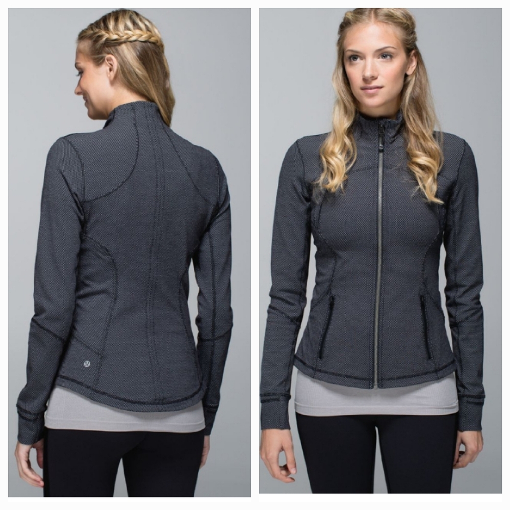 Lululemon Forme Jacket II Diamond Dot Black White
